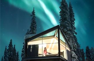 aurora panorama igloo laponie finlande glass igloos de verre voyage sejour tout compris photo