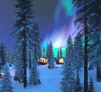aurora panorama igloo laponie finlande voyage sejour igloo de verre nouvel an reveillon 2021 2022 photo